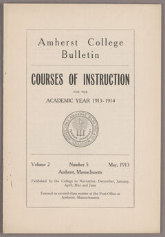 Thumbnail for Amherst College bulletin - Image 1