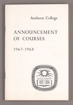 Thumbnail for Announcement of courses 1967-1968 - Image 1