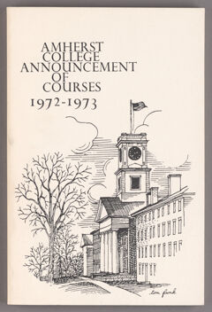 Thumbnail for Announcement of courses 1972-1973 - Image 1