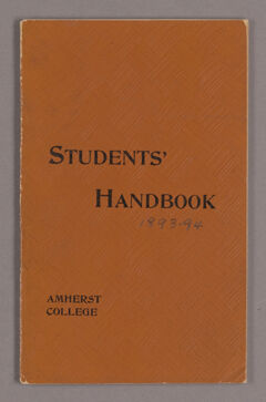 Thumbnail for Students' handbook, 1893-1894 - Image 1