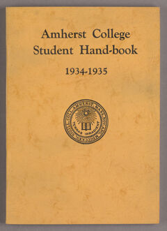 Thumbnail for Student hand-book of Amherst College, 1934-1935 - Image 1