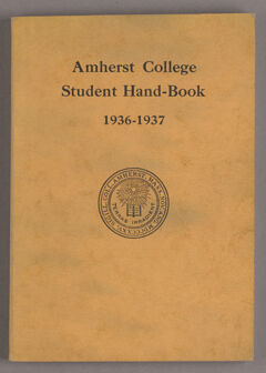 Thumbnail for Student hand-book of Amherst College, 1936-1937 - Image 1