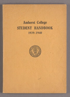 Thumbnail for Student hand-book of Amherst College, 1939-1940 - Image 1