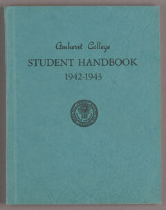 Thumbnail for Student hand-book of Amherst College, 1942-1943 - Image 1