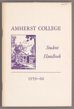 Thumbnail for Student handbook 1959-1960 - Image 1