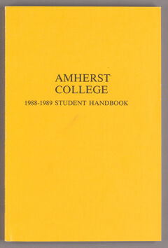 Thumbnail for Amherst College 1988-1989 student handbook - Image 1