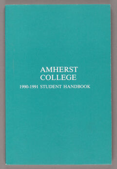 Thumbnail for Amherst College 1990-1991 student handbook - Image 1