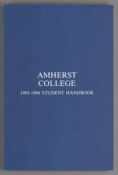 Thumbnail for Amherst College 1993-1994 student handbook - Image 1