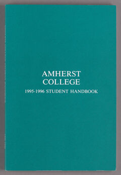 Thumbnail for Amherst College 1995-1996 student handbook - Image 1