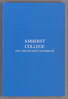 Thumbnail for Amherst College 1997-1998 student handbook - Image 1