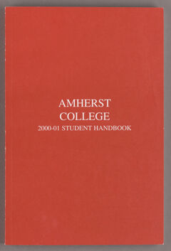 Thumbnail for Amherst College 2000-01 student handbook - Image 1