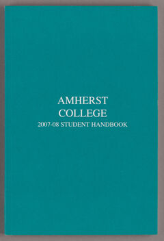 Thumbnail for Amherst College 2007-08 student handbook - Image 1