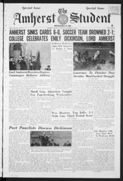 Thumbnail for Amherst Student, 1959 October 24 - Image 1