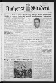 Thumbnail for Amherst Student, 1959 November 12 - Image 1