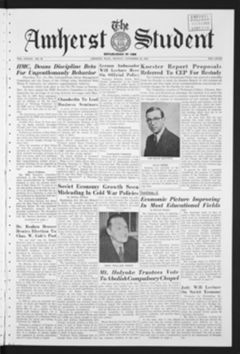 Thumbnail for Amherst Student, 1959 November 23 - Image 1