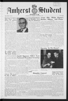 Thumbnail for Amherst Student, 1959 December 10 - Image 1