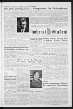 Thumbnail for Amherst Student, 1959 December 14 - Image 1
