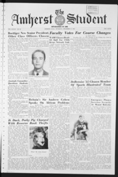 Thumbnail for Amherst Student, 1959 December 17 - Image 1