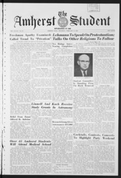 Thumbnail for Amherst Student, 1960 February 11 - Image 1