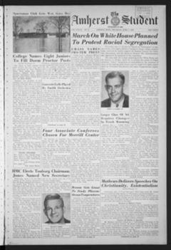 Thumbnail for Amherst Student, 1960 April 7 - Image 1