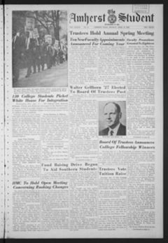 Thumbnail for Amherst Student, 1960 April 18 - Image 1