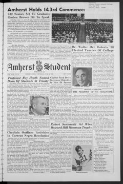 Thumbnail for Amherst Student, 1964 June 13, Commencement issue - Image 1