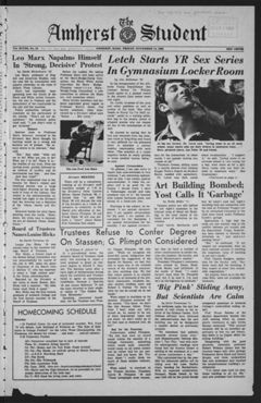 Thumbnail for Amherst Student, 1968 November 15, spoof issue - Image 1