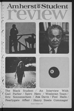 Thumbnail for Amherst Student Review, 1973 October 25 - Image 1
