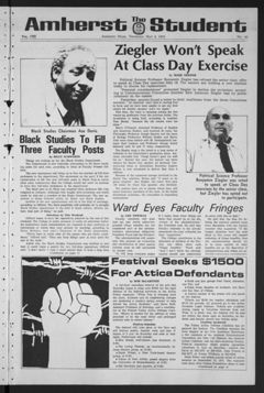Thumbnail for Amherst Student, 1974 May 2 - Image 1