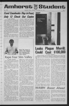 Thumbnail for Amherst Student, 1974 September 30 - Image 1
