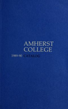 Thumbnail for Amherst College Catalog 1989/1990 - Image 1