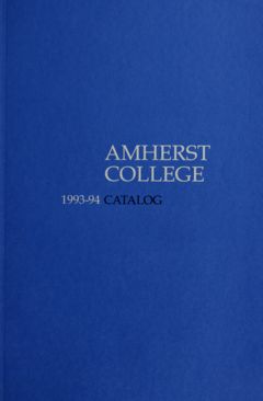 Thumbnail for Amherst College Catalog 1993/1994 - Image 1