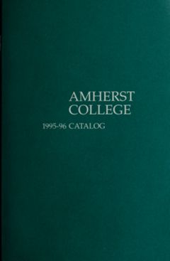 Thumbnail for Amherst College Catalog 1995/1996 - Image 1