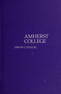 Thumbnail for Amherst College Catalog 1998/1999 - Image 1