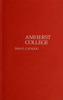 Thumbnail for Amherst College Catalog 2000/2001 - Image 1