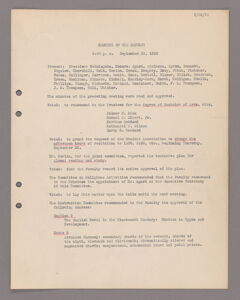 Thumbnail for Amherst College faculty meeting minutes 1922/1923 - Image 1