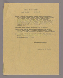 Thumbnail for Amherst College faculty meeting minutes 1925/1926 - Image 1