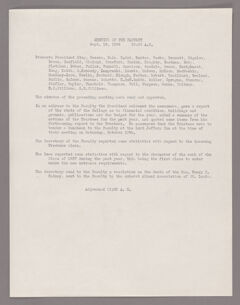 Thumbnail for Amherst College faculty meeting minutes and Committee of Six meeting minutes 1934/1935 - Image 1