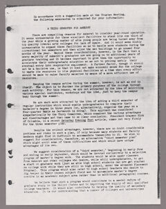 Thumbnail for Amherst College faculty meeting minutes and Committee of Six meeting minutes 1956/1957 - Image 1