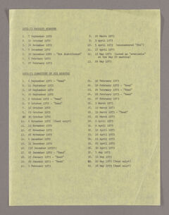 Thumbnail for Amherst College faculty meeting minutes and Committee of Six meeting minutes 1972/1973 - Image 1