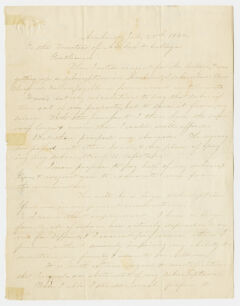 Thumbnail for William Tyler letter to the Trustees of Amherst College, 1842 July 25 - Image 1