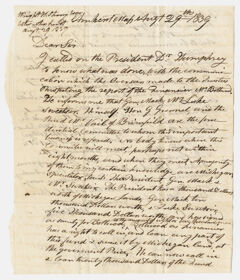 Thumbnail for Hezekiah Wright Strong letter to unidentified addressee, 1839 August 29 - Image 1