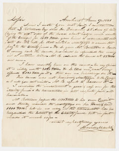 Thumbnail for David Mack letter to unidentified addressee, 1841 June 17 - Image 1