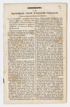 Thumbnail for Compilation of statements in favor of granting charter to Amherst College, 1824 - Image 1