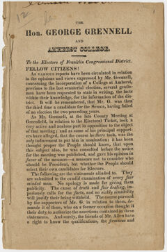 Thumbnail for The Hon. George Grennell and Amherst College - Image 1