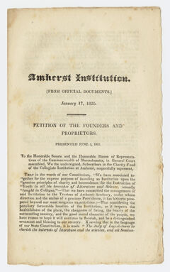 Thumbnail for Amherst Institution - Image 1