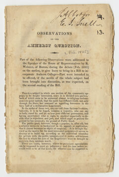 Thumbnail for Observations on the Amherst Question - Image 1