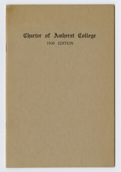 Thumbnail for Charter of Amherst College - Image 1