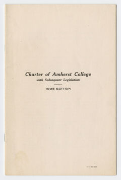 Thumbnail for Charter of Amherst College - Image 1