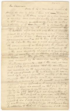 Thumbnail for George Bliss speech in support of granting aid to Amherst College, 1832 February - Image 1